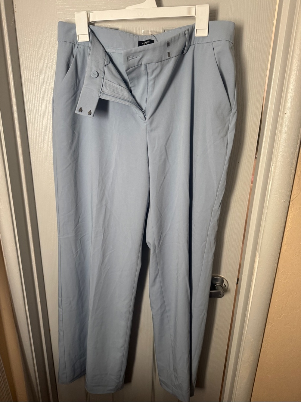 Express Light Blue Women's Dress Trousers